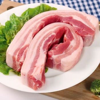 新鲜五花肉带皮猪肉整块鲜肉前腿肉后腿肉散养土猪肉3斤装